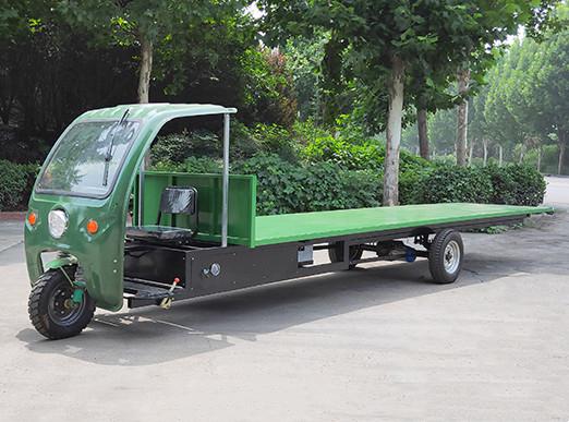 電動(dòng)平板車(chē)具有適用性強(qiáng)、機(jī)動(dòng)性強(qiáng)、維修簡(jiǎn)單